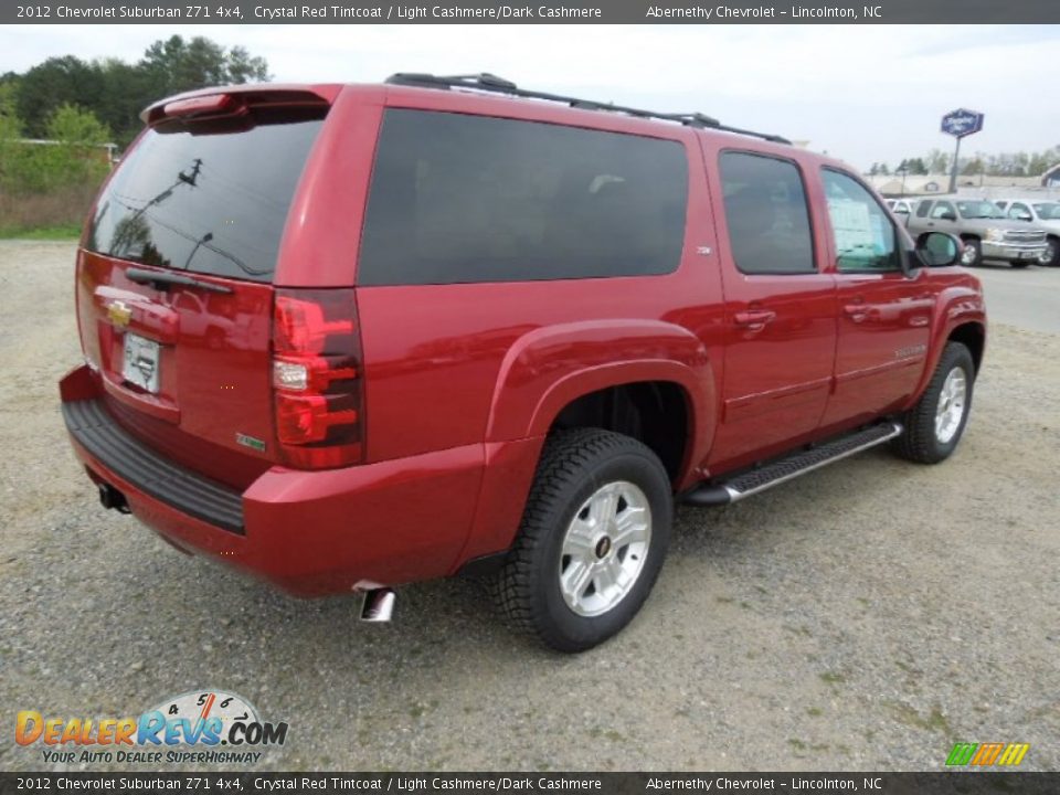 2012 Chevrolet Suburban Z71 4x4 Crystal Red Tintcoat / Light Cashmere/Dark Cashmere Photo #6