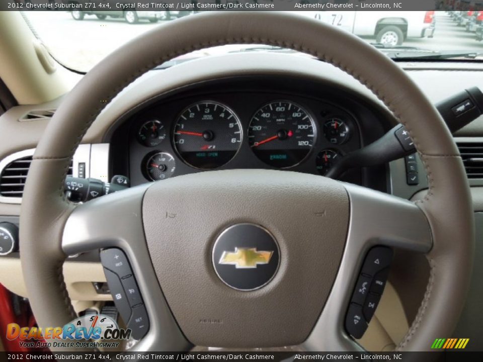 2012 Chevrolet Suburban Z71 4x4 Crystal Red Tintcoat / Light Cashmere/Dark Cashmere Photo #15