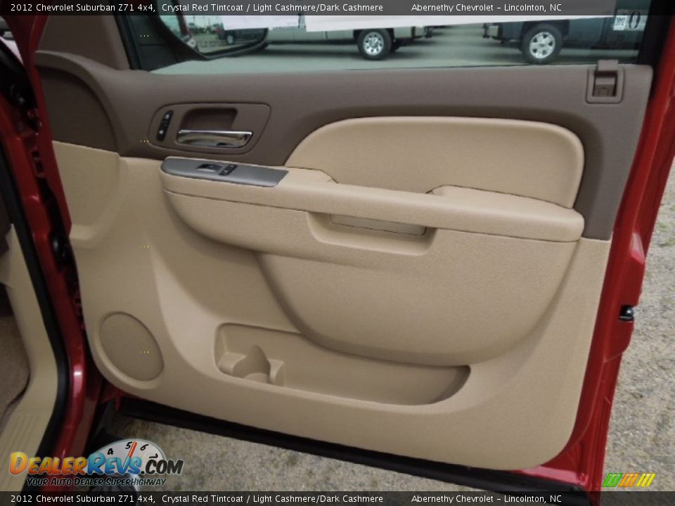 2012 Chevrolet Suburban Z71 4x4 Crystal Red Tintcoat / Light Cashmere/Dark Cashmere Photo #26