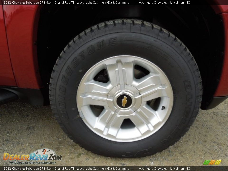 2012 Chevrolet Suburban Z71 4x4 Crystal Red Tintcoat / Light Cashmere/Dark Cashmere Photo #28