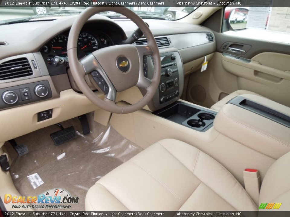 2012 Chevrolet Suburban Z71 4x4 Crystal Red Tintcoat / Light Cashmere/Dark Cashmere Photo #30