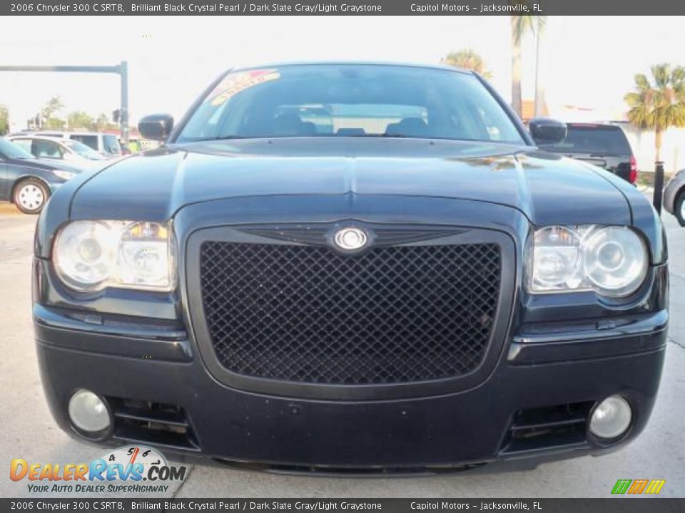 2006 Chrysler 300 C SRT8 Brilliant Black Crystal Pearl / Dark Slate Gray/Light Graystone Photo #3