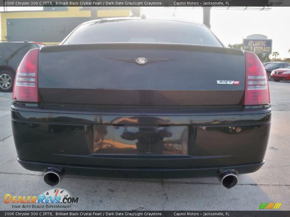 2006 Chrysler 300 C SRT8 Brilliant Black Crystal Pearl / Dark Slate Gray/Light Graystone Photo #6