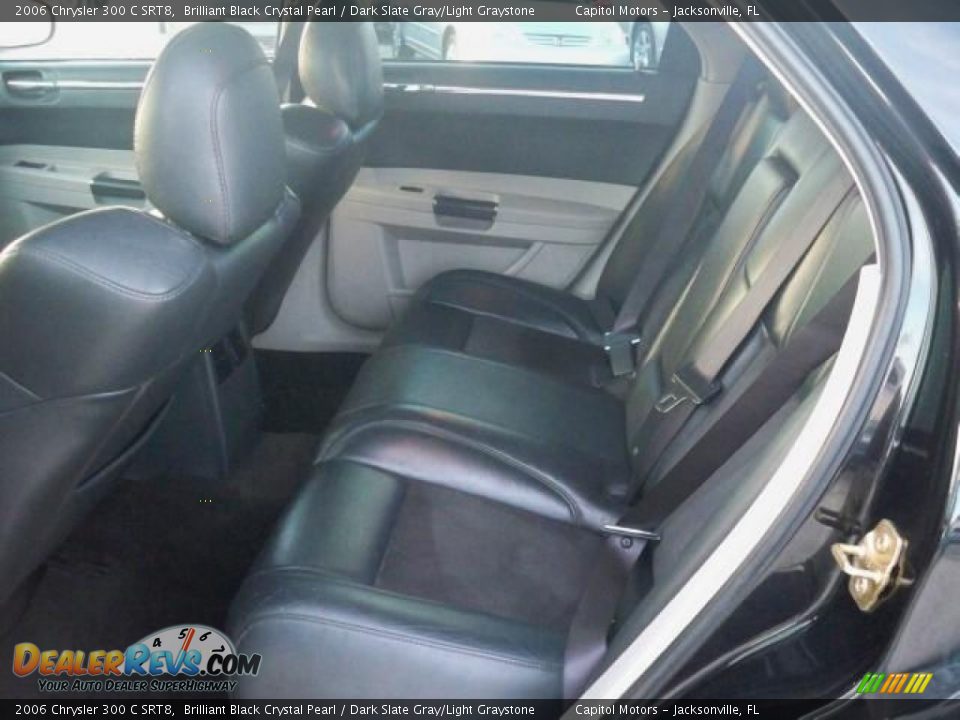2006 Chrysler 300 C SRT8 Brilliant Black Crystal Pearl / Dark Slate Gray/Light Graystone Photo #7
