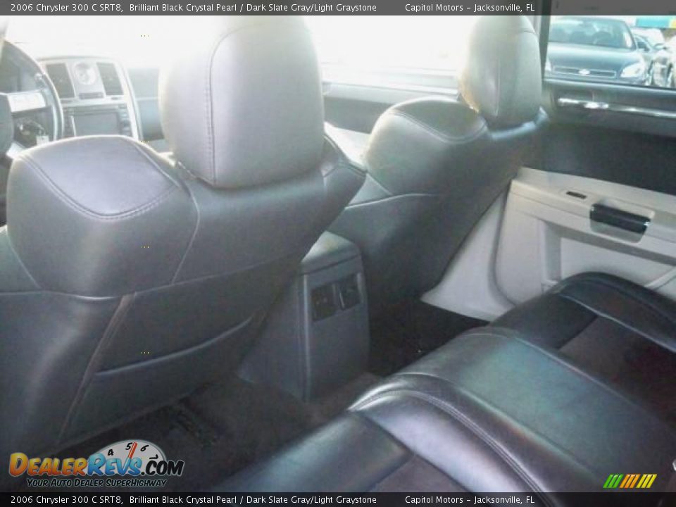 2006 Chrysler 300 C SRT8 Brilliant Black Crystal Pearl / Dark Slate Gray/Light Graystone Photo #9