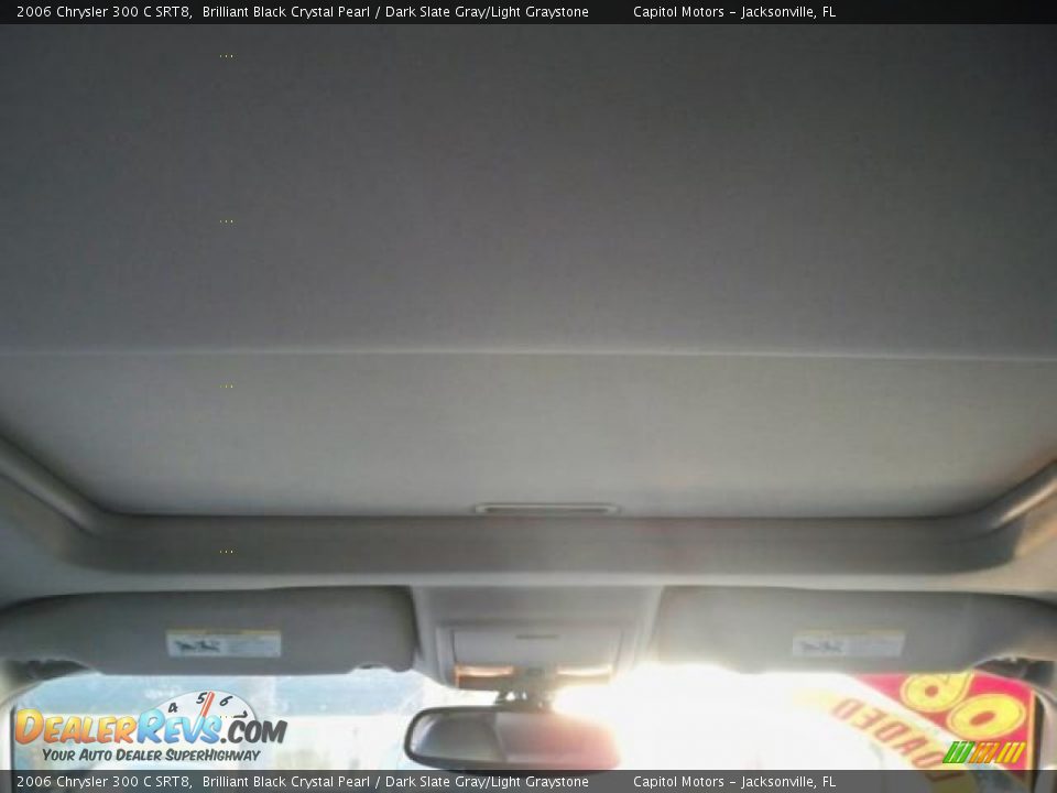 2006 Chrysler 300 C SRT8 Brilliant Black Crystal Pearl / Dark Slate Gray/Light Graystone Photo #12