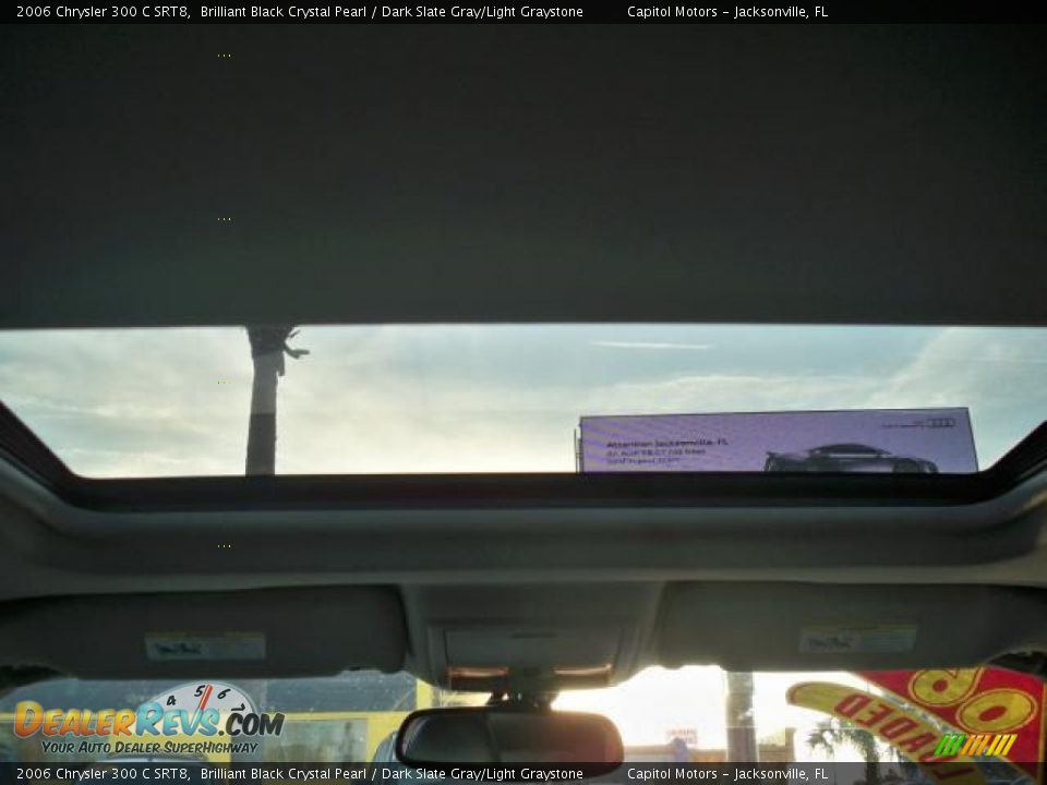 2006 Chrysler 300 C SRT8 Brilliant Black Crystal Pearl / Dark Slate Gray/Light Graystone Photo #13