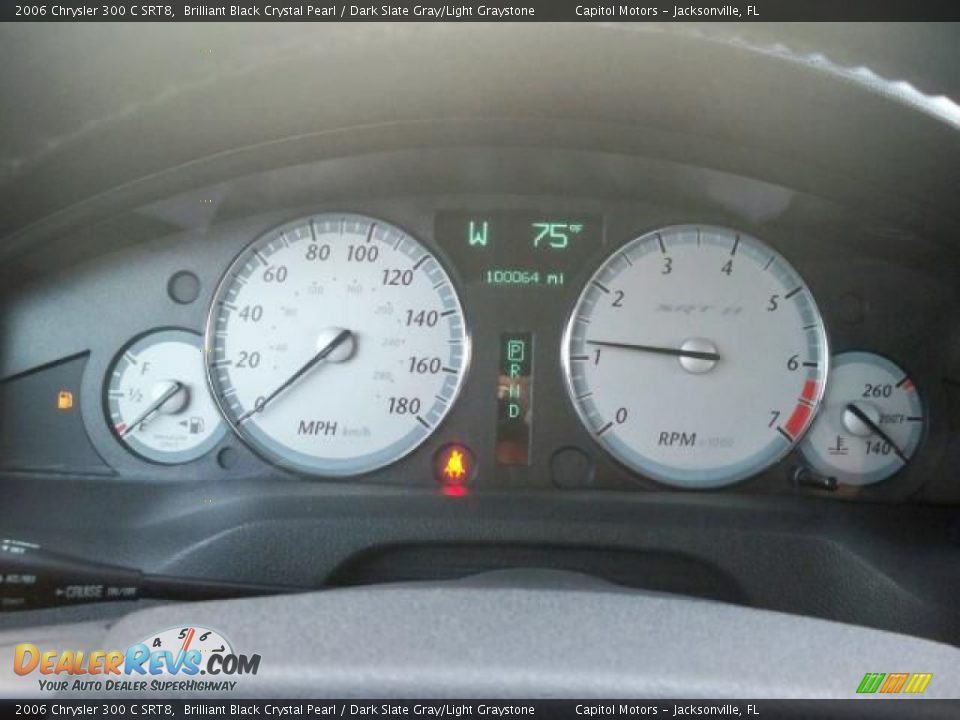 2006 Chrysler 300 C SRT8 Brilliant Black Crystal Pearl / Dark Slate Gray/Light Graystone Photo #20