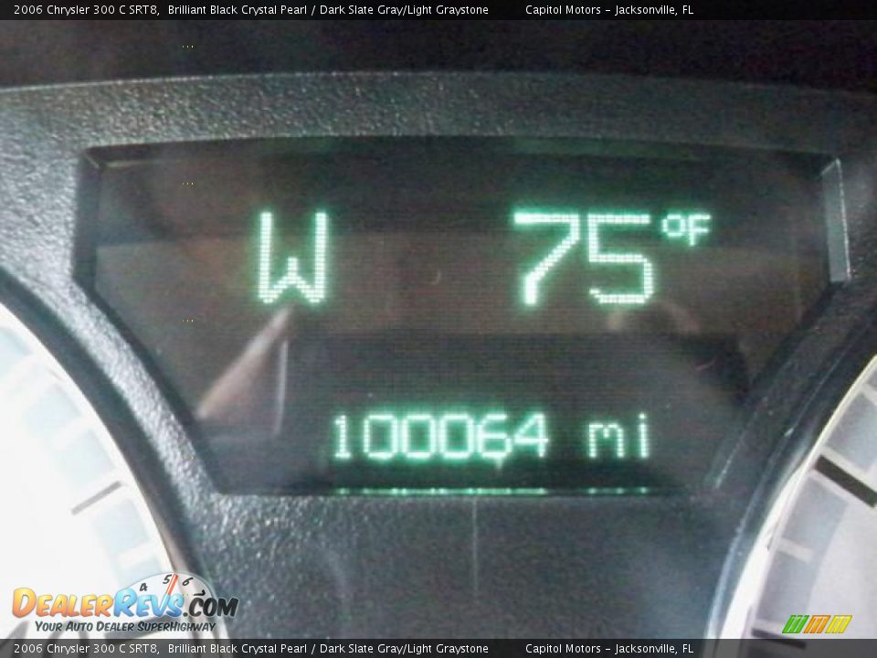 2006 Chrysler 300 C SRT8 Brilliant Black Crystal Pearl / Dark Slate Gray/Light Graystone Photo #21