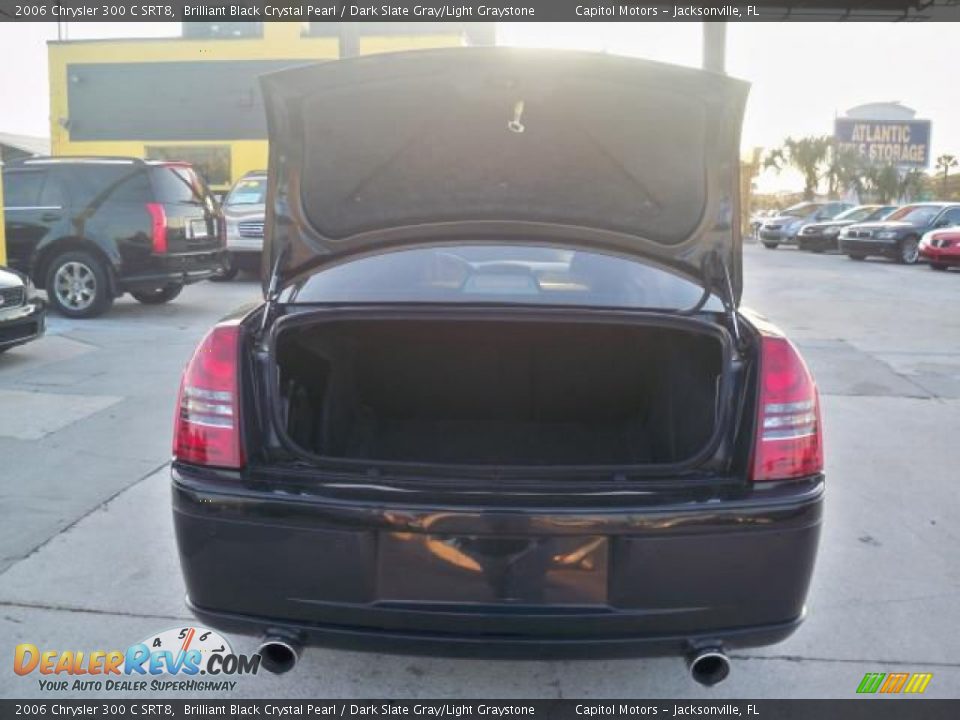 2006 Chrysler 300 C SRT8 Brilliant Black Crystal Pearl / Dark Slate Gray/Light Graystone Photo #26
