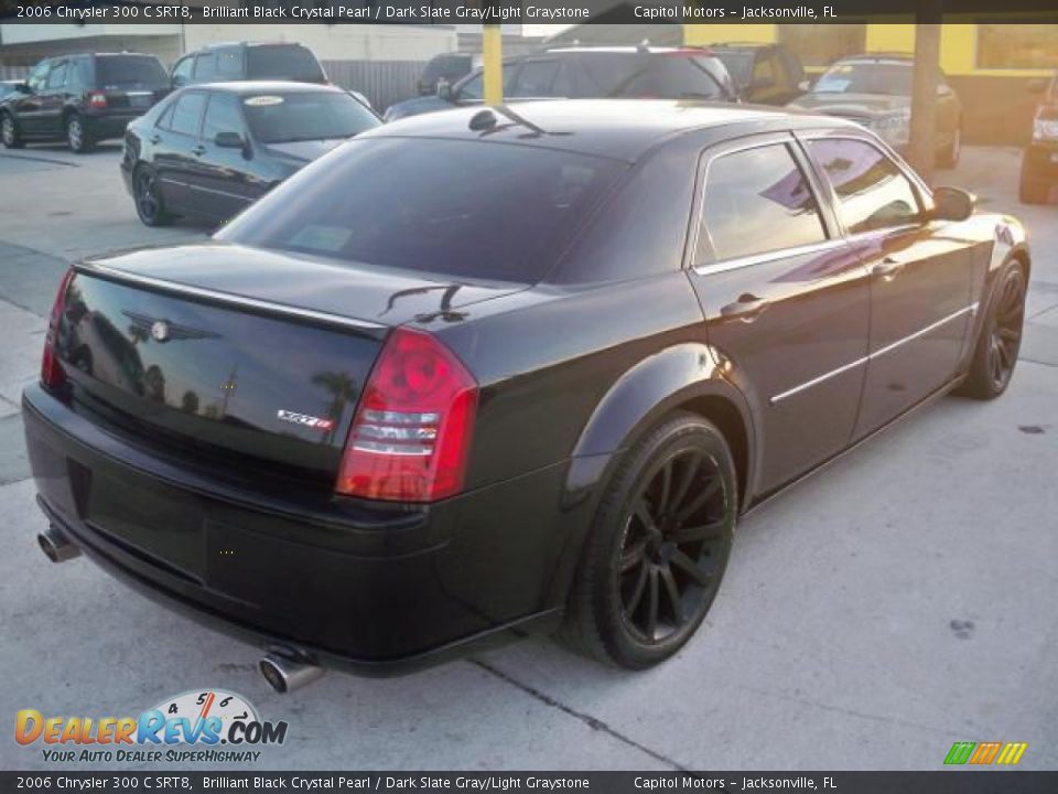 2006 Chrysler 300 C SRT8 Brilliant Black Crystal Pearl / Dark Slate Gray/Light Graystone Photo #32