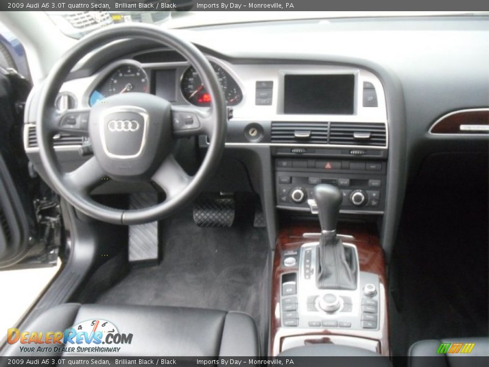 2009 Audi A6 3.0T quattro Sedan Brilliant Black / Black Photo #11 ...