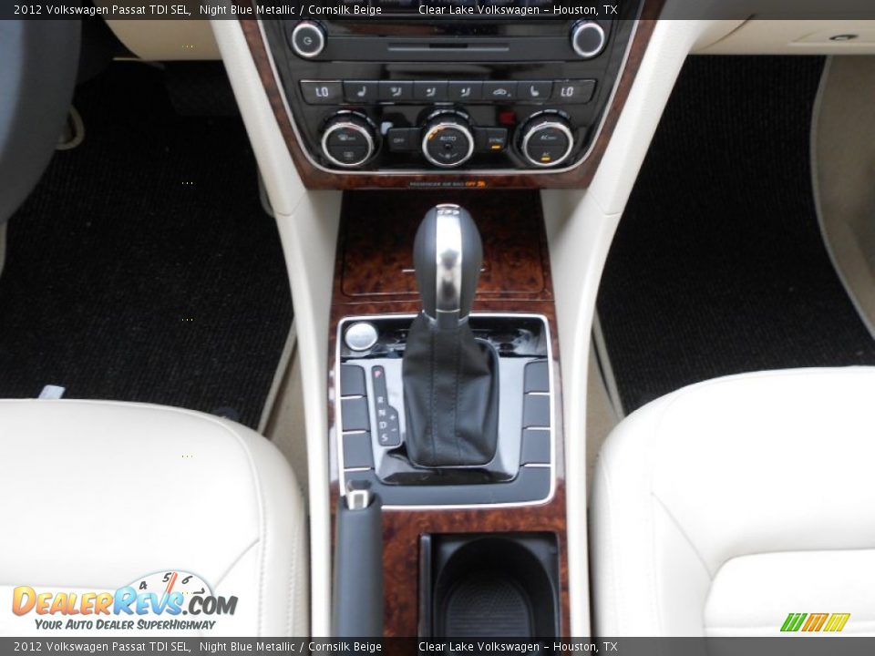 2012 Volkswagen Passat TDI SEL Night Blue Metallic / Cornsilk Beige Photo #18
