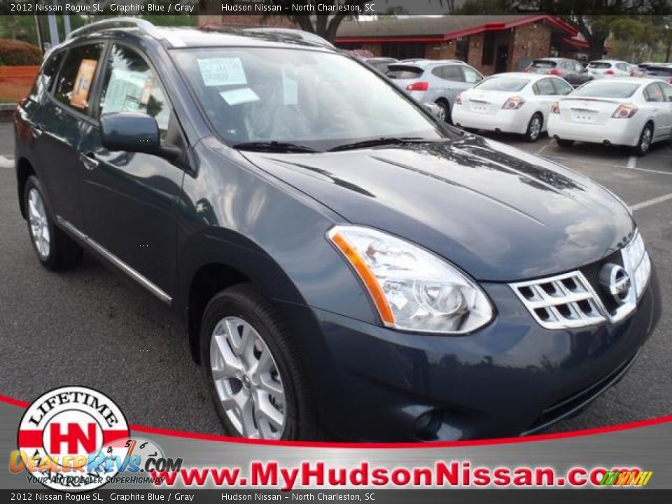 2012 Nissan Rogue SL Graphite Blue / Gray Photo #1