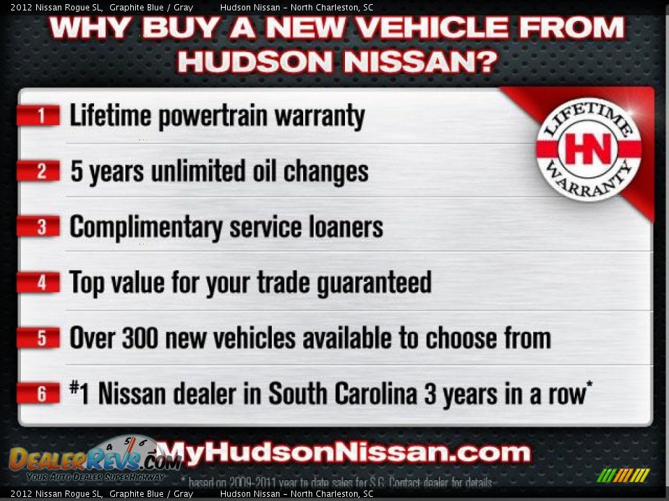 2012 Nissan Rogue SL Graphite Blue / Gray Photo #2