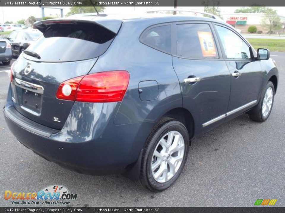 2012 Nissan Rogue SL Graphite Blue / Gray Photo #4
