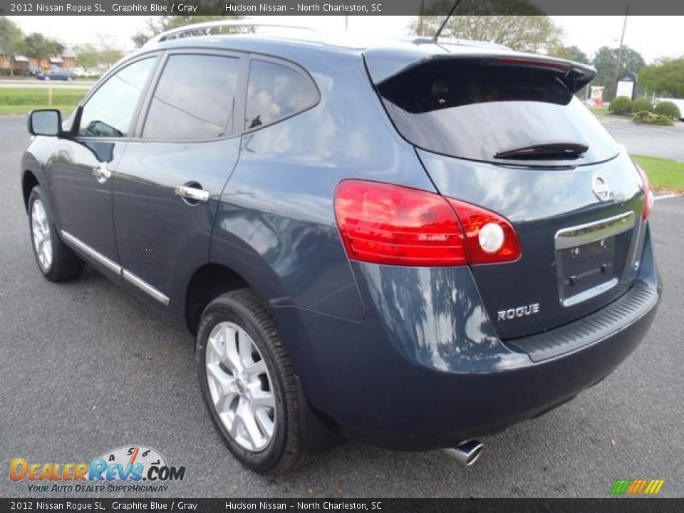 2012 Nissan Rogue SL Graphite Blue / Gray Photo #6