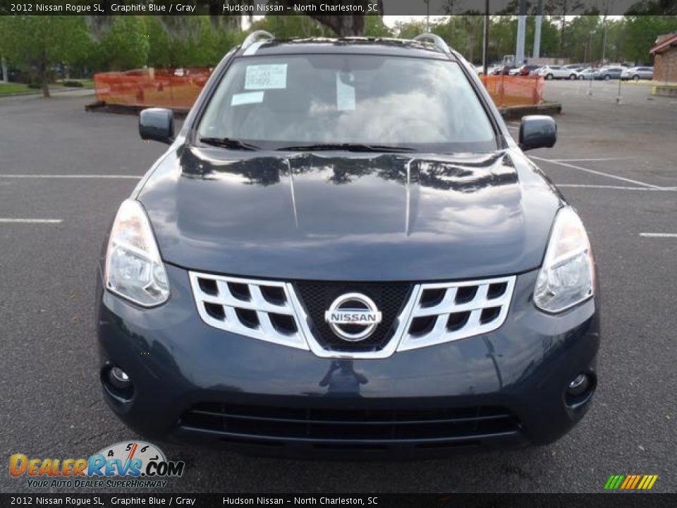 2012 Nissan Rogue SL Graphite Blue / Gray Photo #9