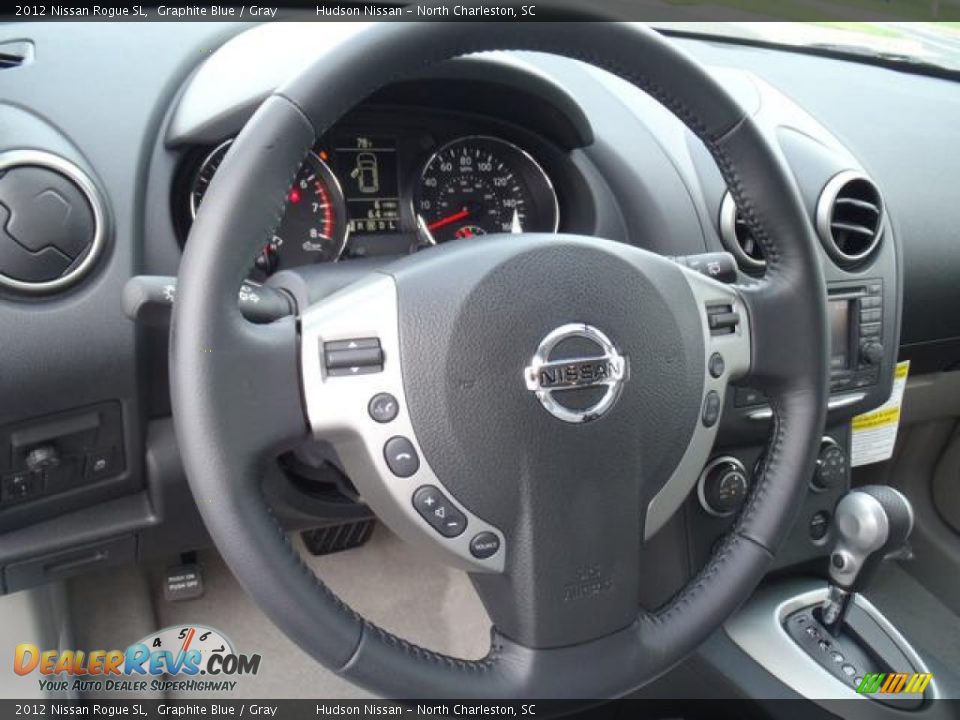 2012 Nissan Rogue SL Graphite Blue / Gray Photo #12