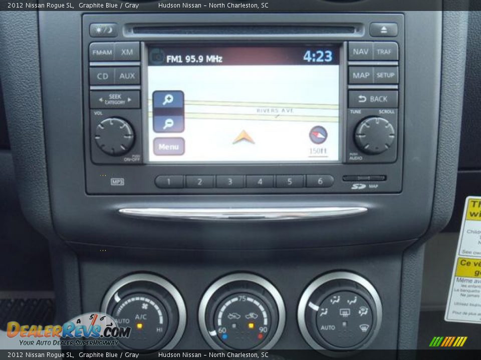 2012 Nissan Rogue SL Graphite Blue / Gray Photo #14