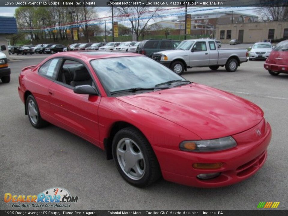 1996 Dodge Avenger ES Coupe Flame Red / Agate Photo #6