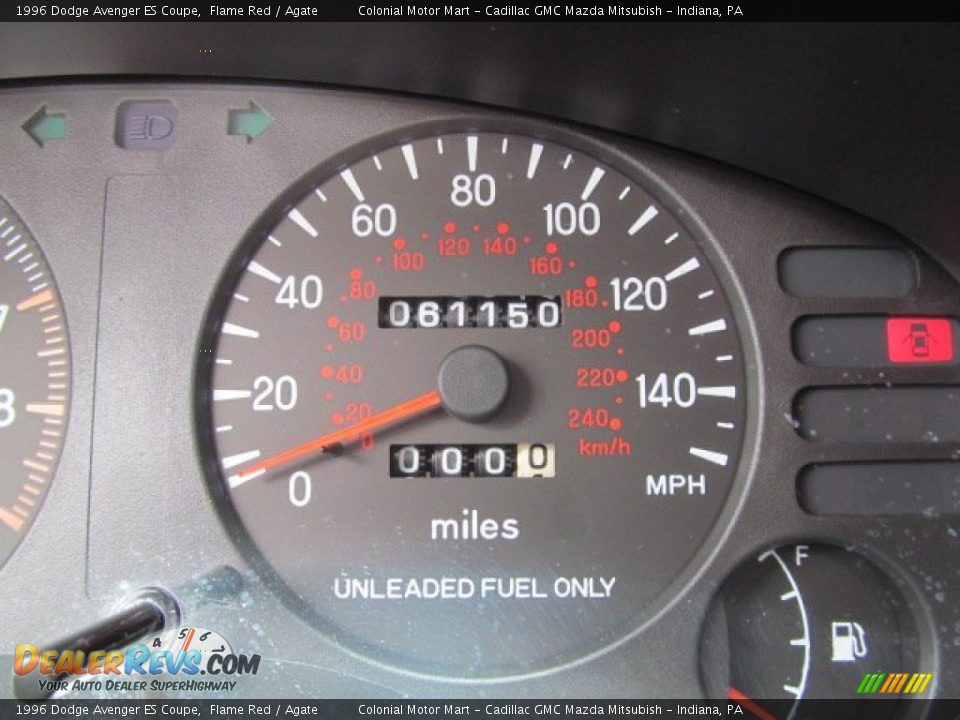 1996 Dodge Avenger ES Coupe Flame Red / Agate Photo #20