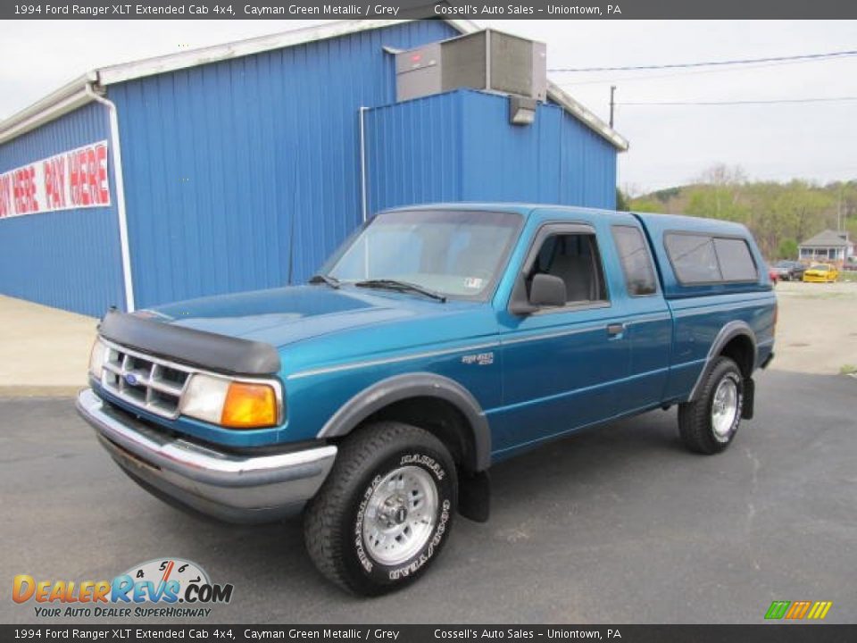 1994 Ford Ranger XLT Extended Cab 4x4 Cayman Green Metallic / Grey Photo #1