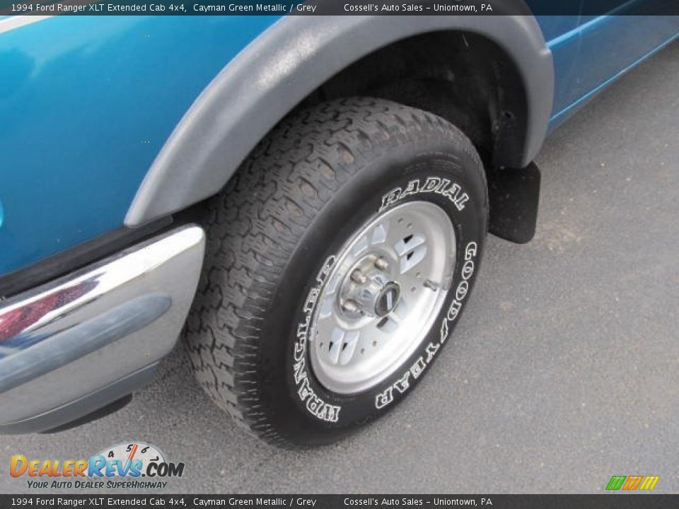 1994 Ford Ranger XLT Extended Cab 4x4 Cayman Green Metallic / Grey Photo #7