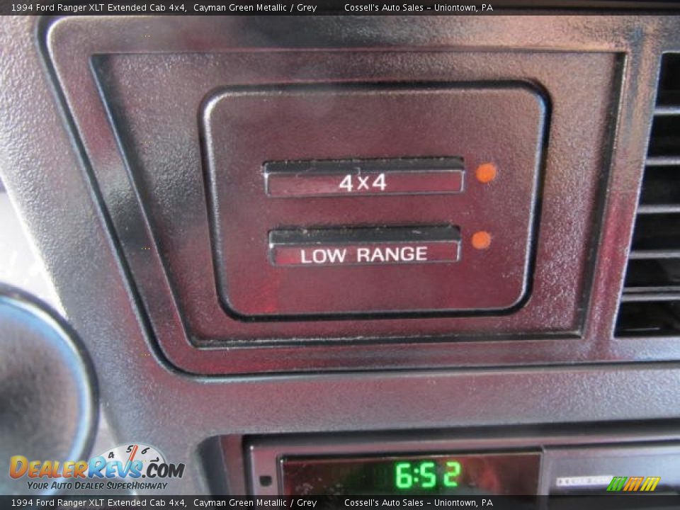 1994 Ford Ranger XLT Extended Cab 4x4 Cayman Green Metallic / Grey Photo #13