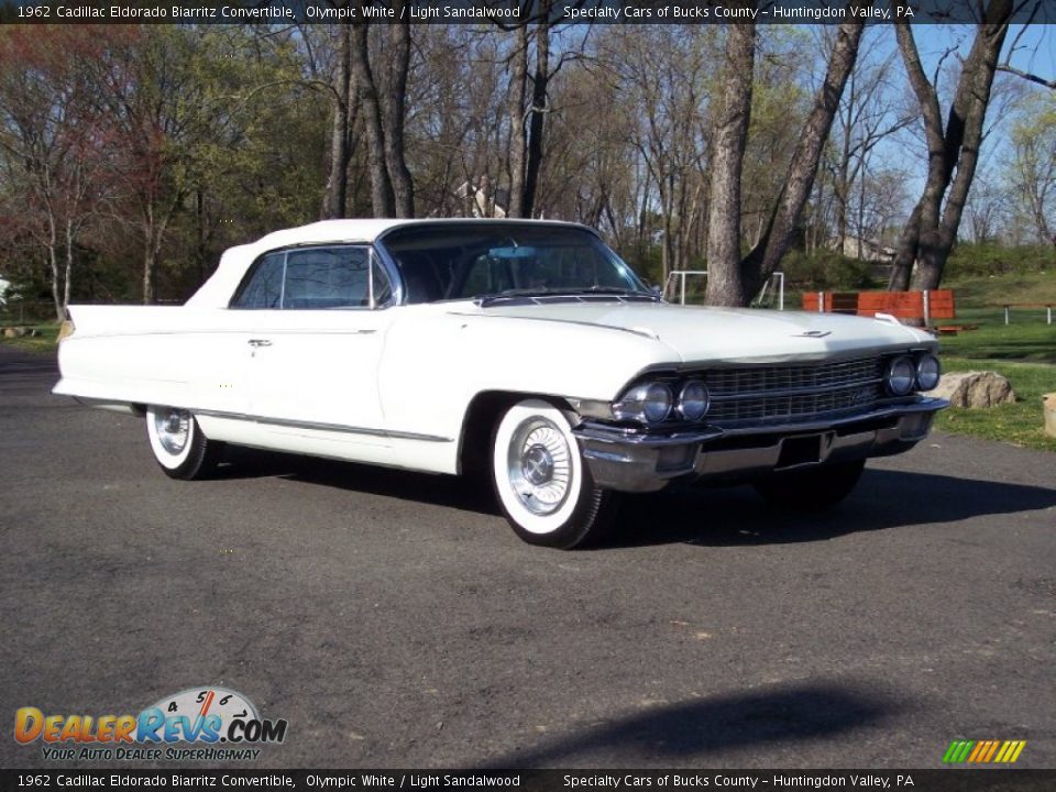 1962 Cadillac Eldorado Biarritz Convertible Olympic White / Light Sandalwood Photo #2