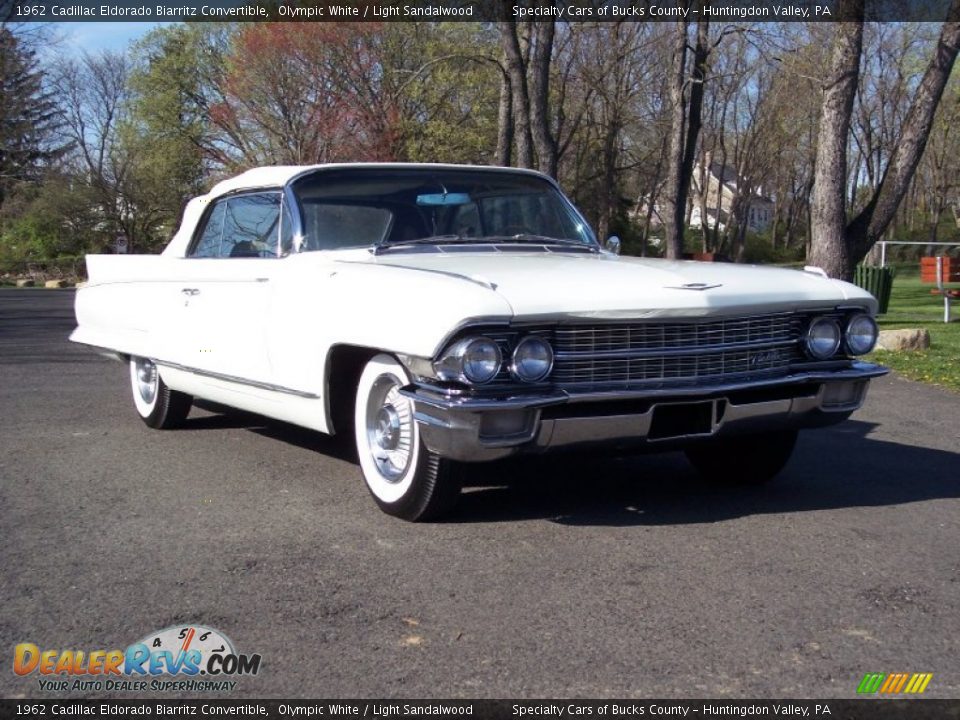 1962 Cadillac Eldorado Biarritz Convertible Olympic White / Light Sandalwood Photo #3