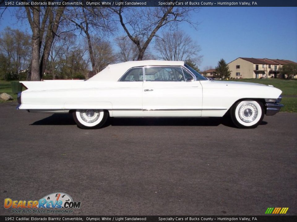 1962 Cadillac Eldorado Biarritz Convertible Olympic White / Light Sandalwood Photo #7