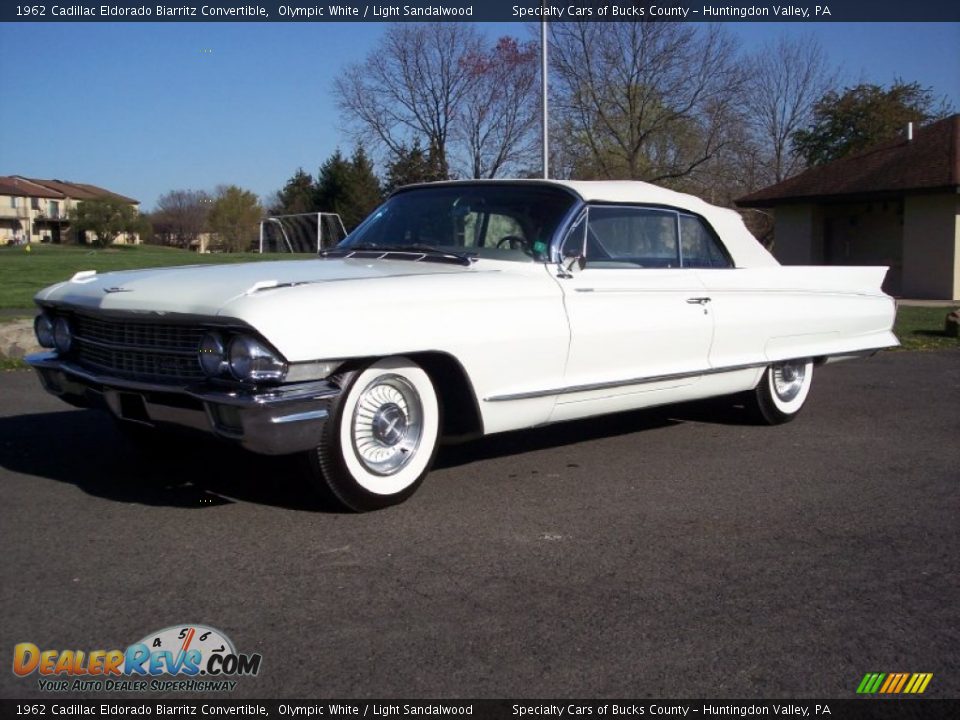 1962 Cadillac Eldorado Biarritz Convertible Olympic White / Light Sandalwood Photo #14