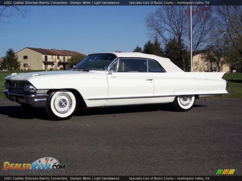 1962 Cadillac Eldorado Biarritz Convertible Olympic White / Light Sandalwood Photo #15
