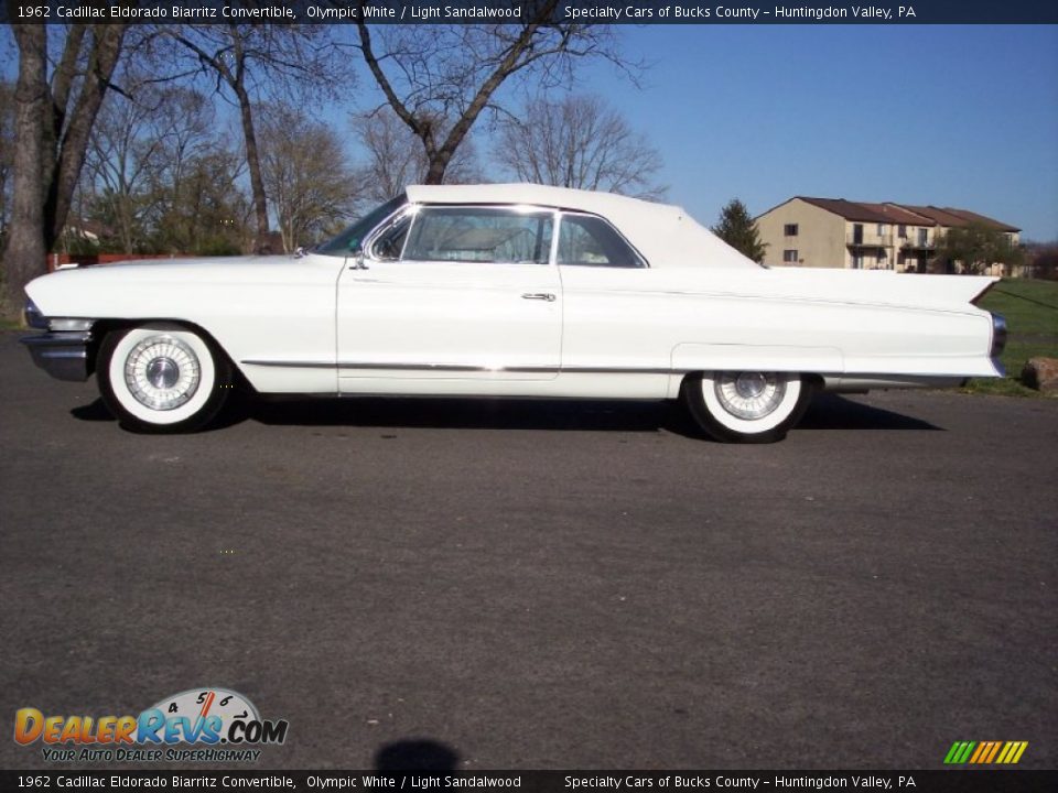 1962 Cadillac Eldorado Biarritz Convertible Olympic White / Light Sandalwood Photo #16