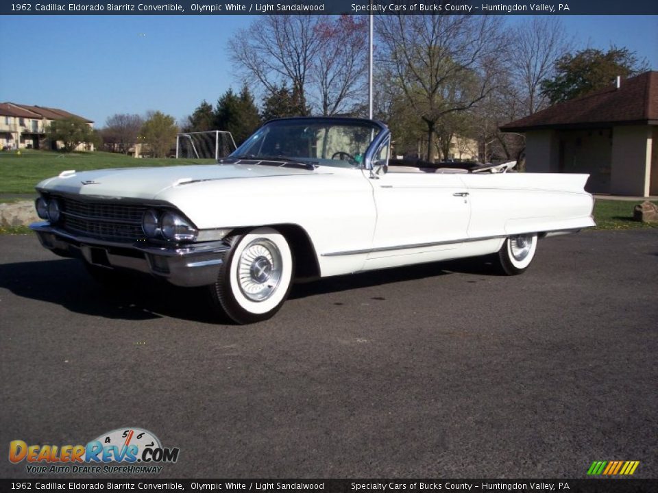 1962 Cadillac Eldorado Biarritz Convertible Olympic White / Light Sandalwood Photo #25