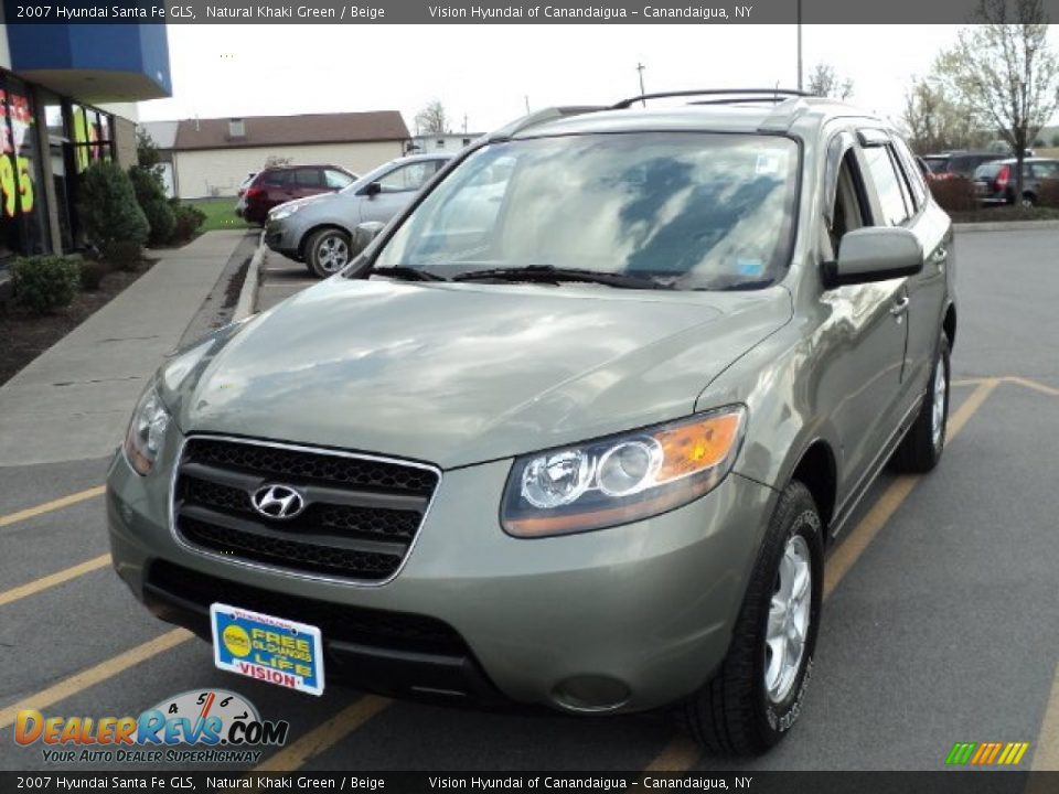 2007 Hyundai Santa Fe GLS Natural Khaki Green / Beige Photo #1