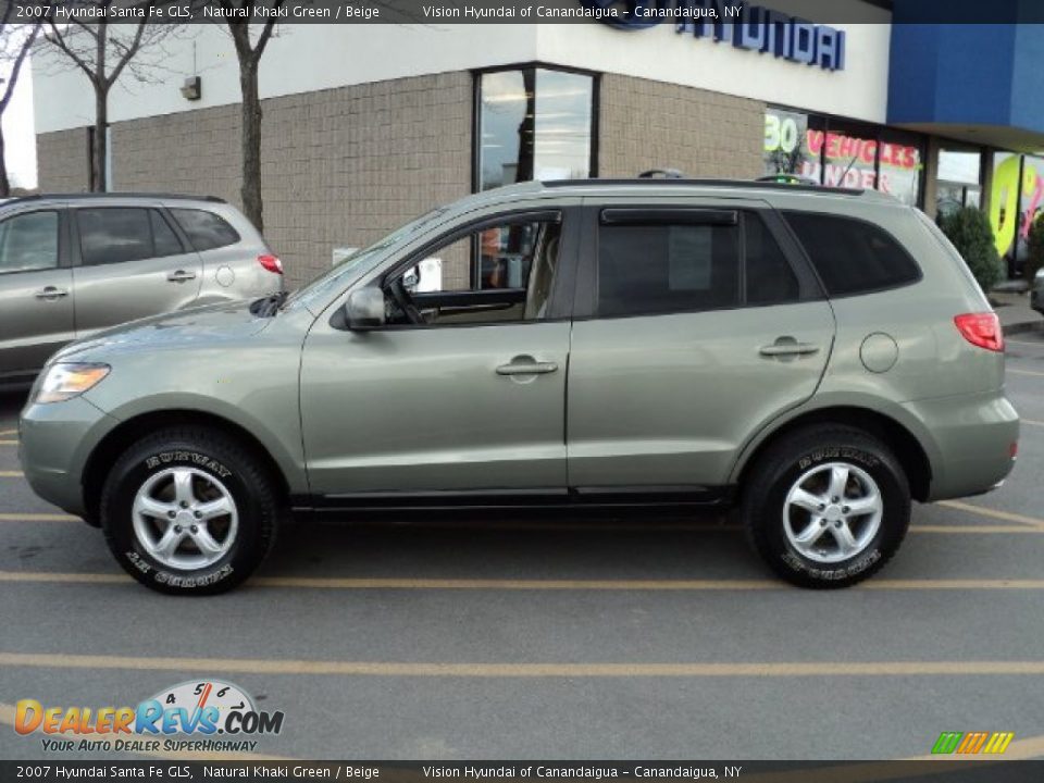 Natural Khaki Green 2007 Hyundai Santa Fe GLS Photo #6