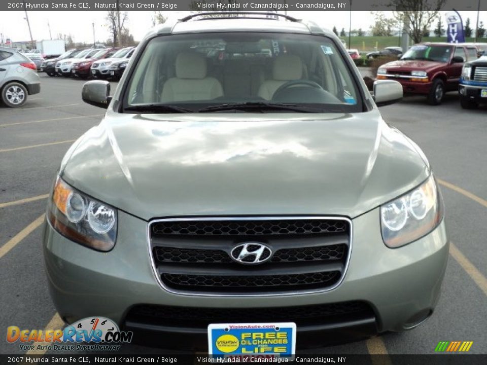 2007 Hyundai Santa Fe GLS Natural Khaki Green / Beige Photo #12