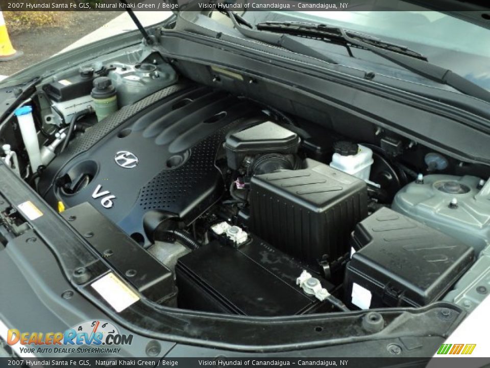 2007 Hyundai Santa Fe GLS Natural Khaki Green / Beige Photo #15