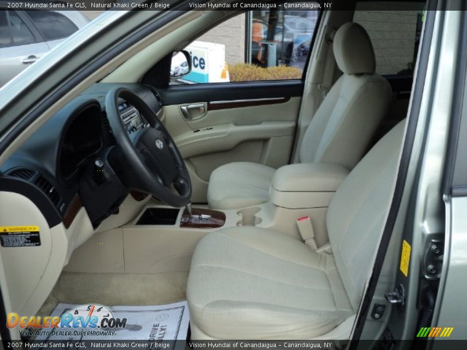 Beige Interior - 2007 Hyundai Santa Fe GLS Photo #19
