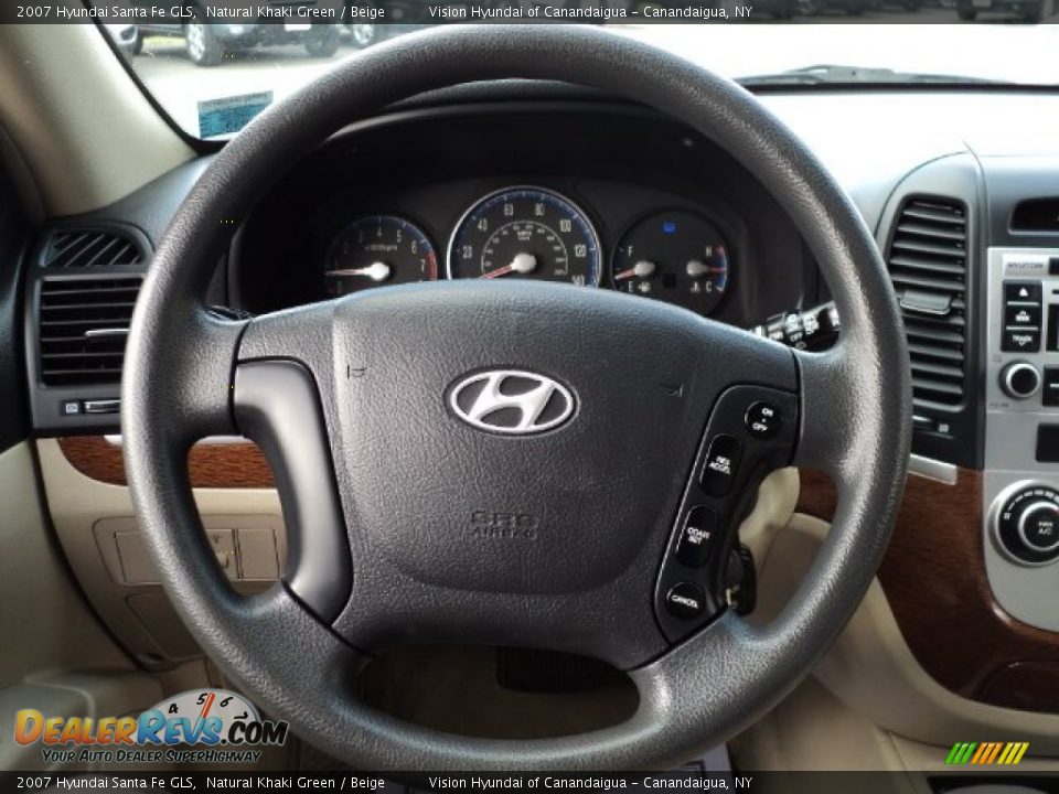 2007 Hyundai Santa Fe GLS Steering Wheel Photo #22