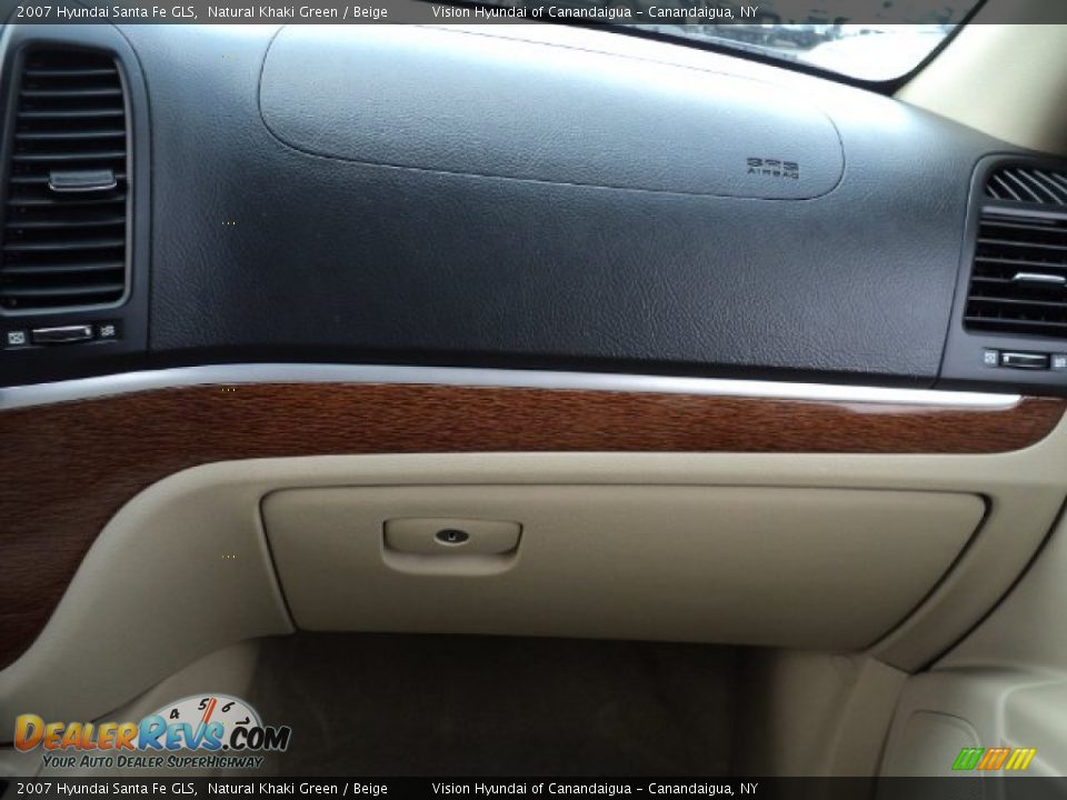 2007 Hyundai Santa Fe GLS Natural Khaki Green / Beige Photo #24