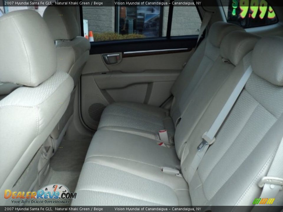 2007 Hyundai Santa Fe GLS Natural Khaki Green / Beige Photo #25