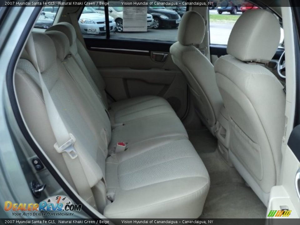 2007 Hyundai Santa Fe GLS Natural Khaki Green / Beige Photo #27