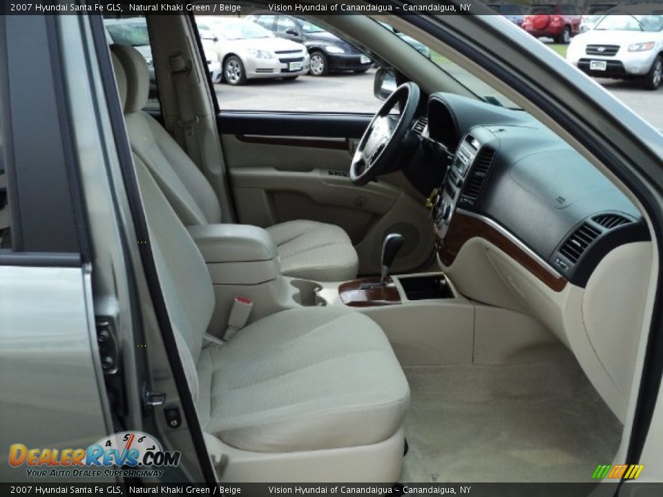 2007 Hyundai Santa Fe GLS Natural Khaki Green / Beige Photo #29