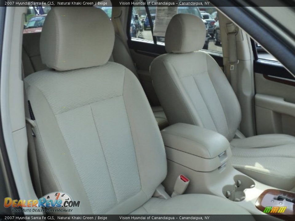 2007 Hyundai Santa Fe GLS Natural Khaki Green / Beige Photo #30