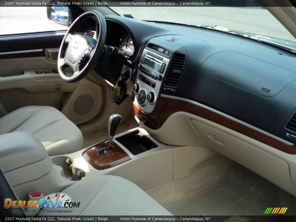 2007 Hyundai Santa Fe GLS Natural Khaki Green / Beige Photo #31