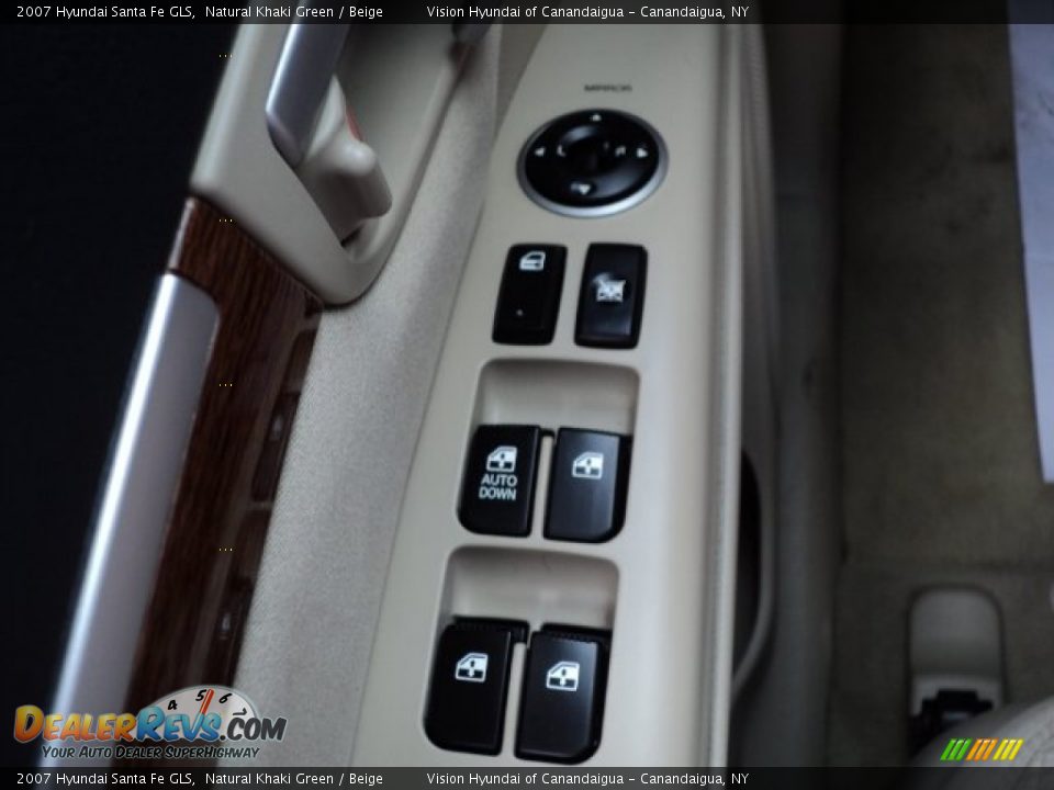 2007 Hyundai Santa Fe GLS Natural Khaki Green / Beige Photo #32