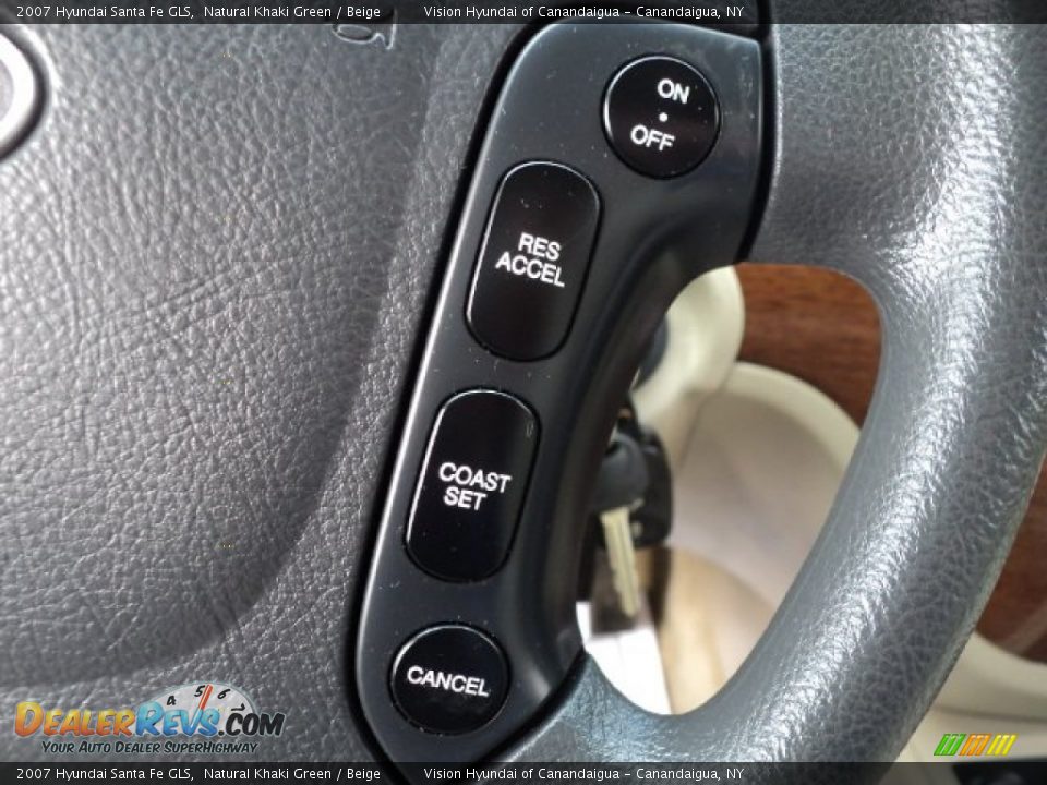2007 Hyundai Santa Fe GLS Natural Khaki Green / Beige Photo #33